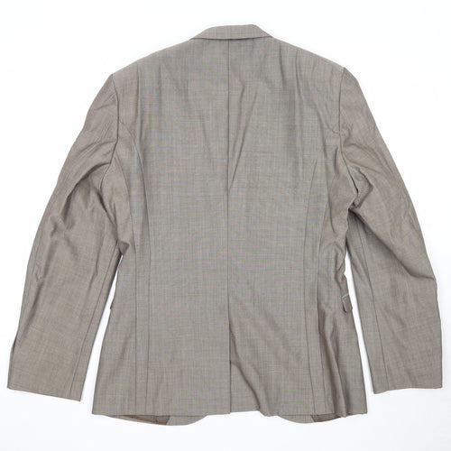 NEXT Mens Beige Wool Jacket Suit Jacket Size 40 Regular