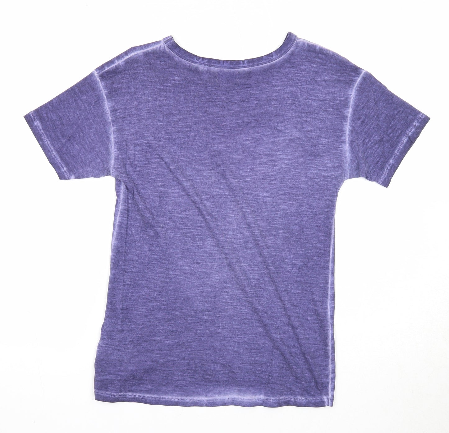 NEXT Boys Purple Cotton Basic T-Shirt Size 9 Years Round Neck Pullover - NYC 75