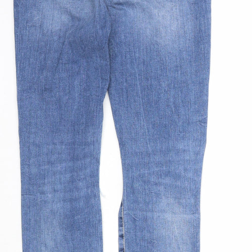 H&M Womens Blue Cotton Skinny Jeans Size 27 in Regular Zip