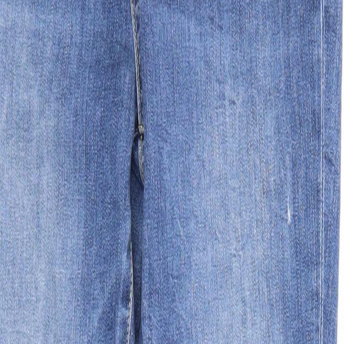 H&M Womens Blue Cotton Skinny Jeans Size 27 in Regular Zip