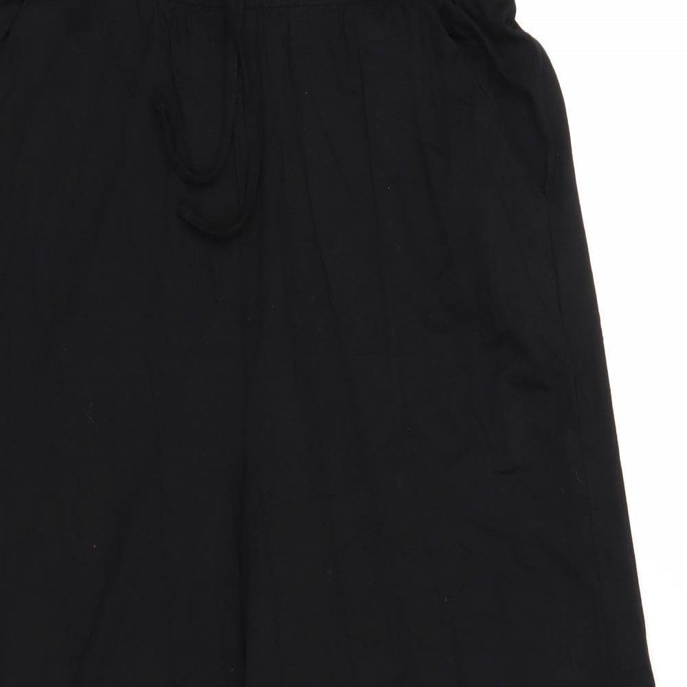 NEXT Womens Black Viscose Trousers Size 10 Regular