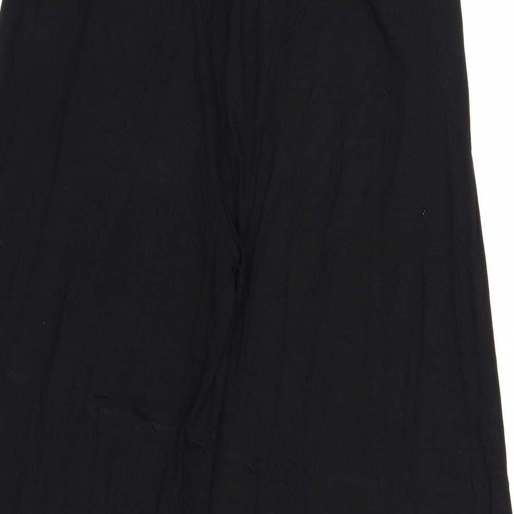 NEXT Womens Black Viscose Trousers Size 10 Regular