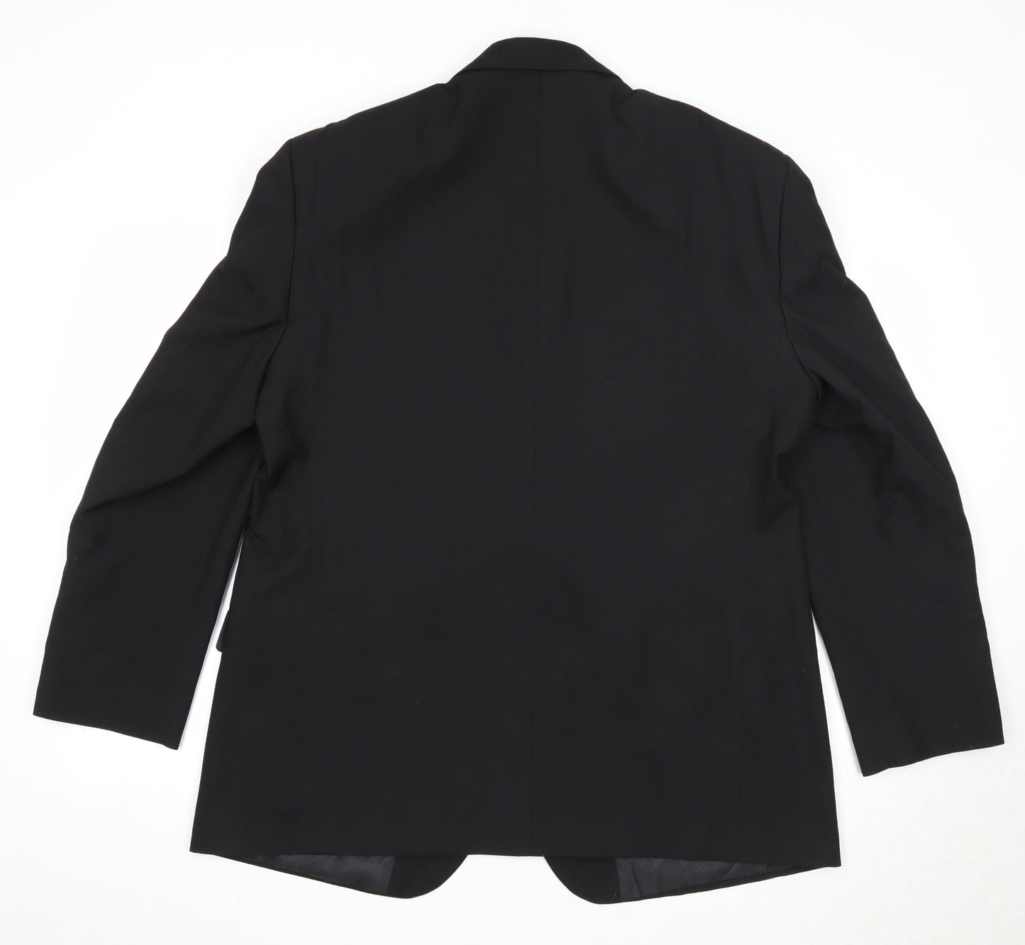 Marks and Spencer Mens Black Polyester Jacket Suit Jacket Size 44 Regular