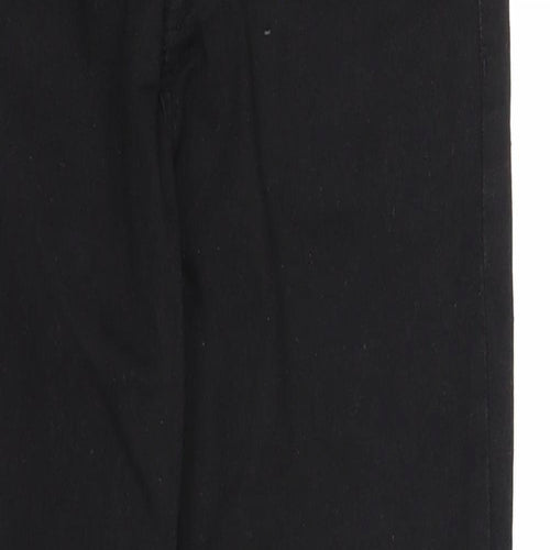 Bershka Womens Black Cotton Skinny Jeans Size 8 Regular Zip