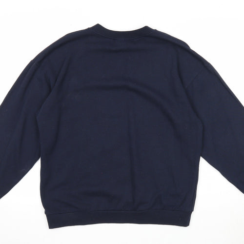 I SAW IT FIRST Womens Blue Cotton Pullover Sweatshirt Size S Pullover - Love