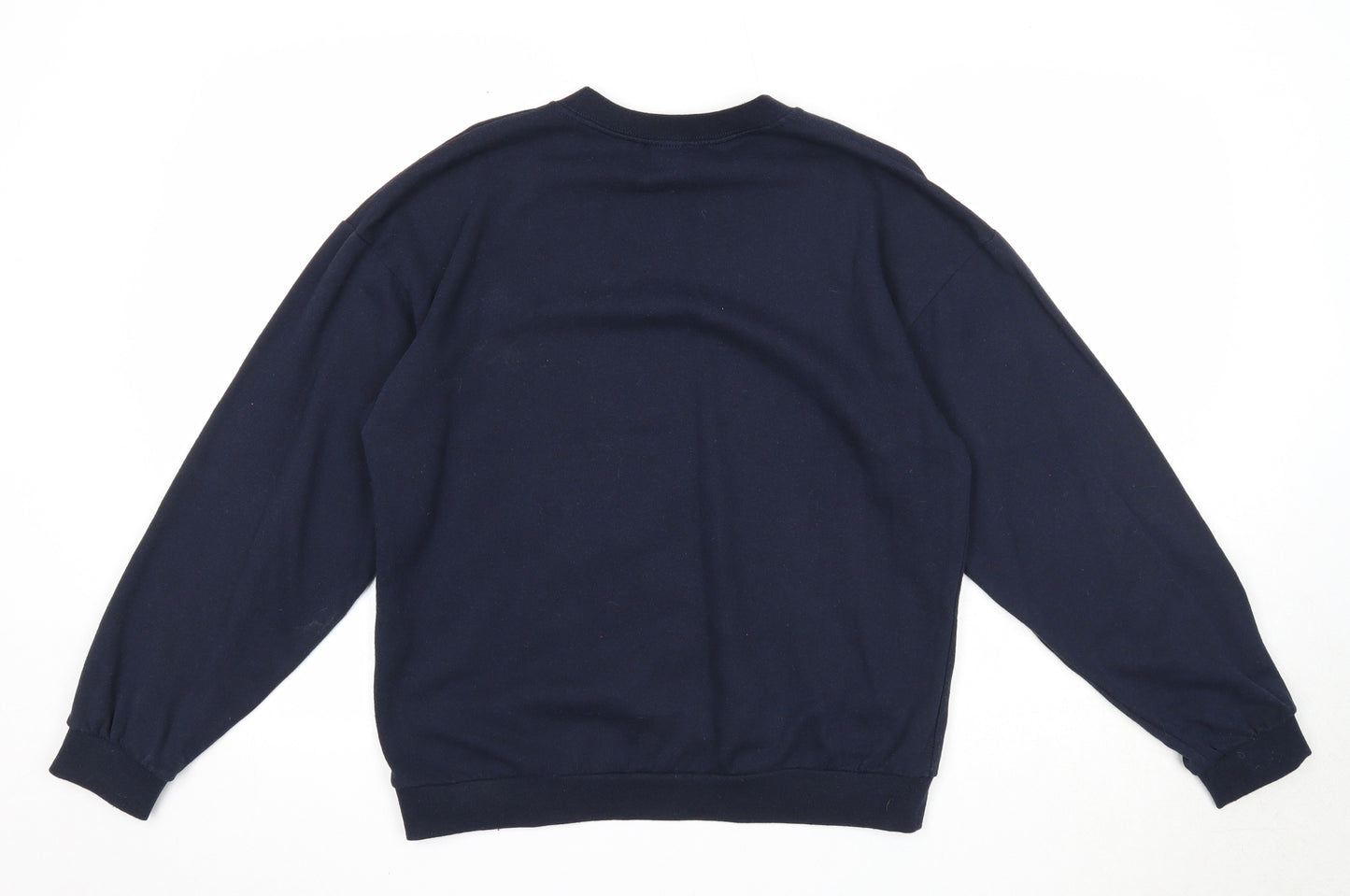 I SAW IT FIRST Womens Blue Cotton Pullover Sweatshirt Size S Pullover - Love