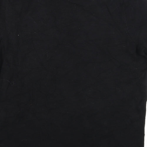 Bonmarché Womens Black Boat Neck Viscose Pullover Jumper Size S - Embellished Neckline