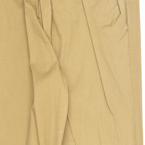 Sinsay Womens Beige Cotton Trousers Size XL Regular