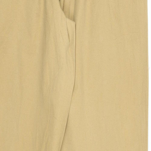 Sinsay Womens Beige Cotton Trousers Size XL Regular