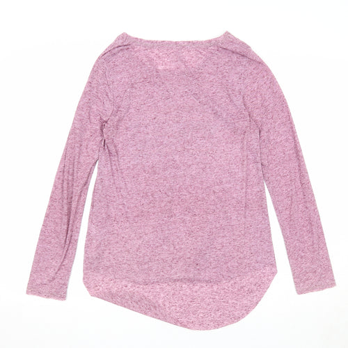 Only Womens Pink Geometric Polyester Basic T-Shirt Size S Round Neck - Believe in Yourself and you will be Unstopable