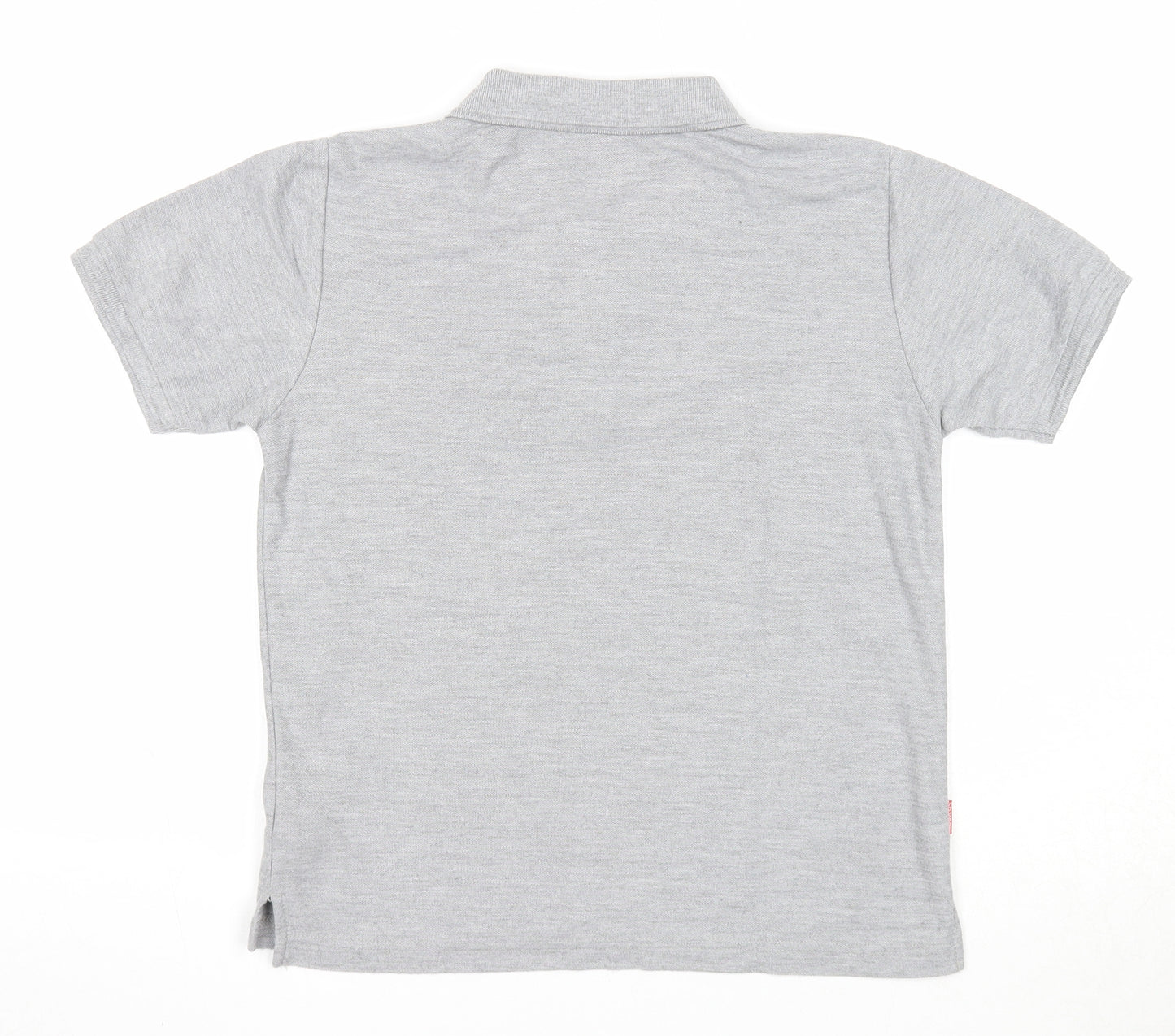 Slazenger Boys Grey Polyester Basic Polo Size 11-12 Years Collared Button