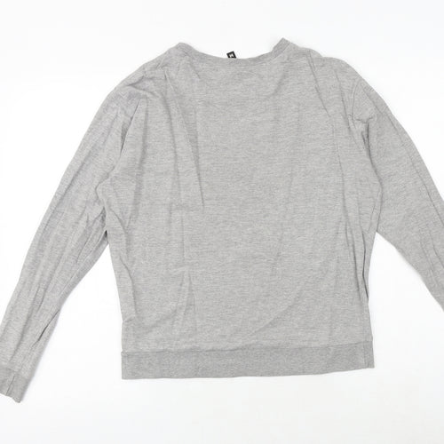 H&M Womens Grey Cotton Pullover Sweatshirt Size M Pullover