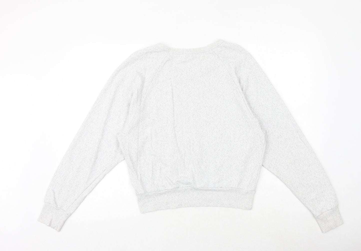 I Love H81 Womens Grey Cotton Pullover Sweatshirt Size M Pullover