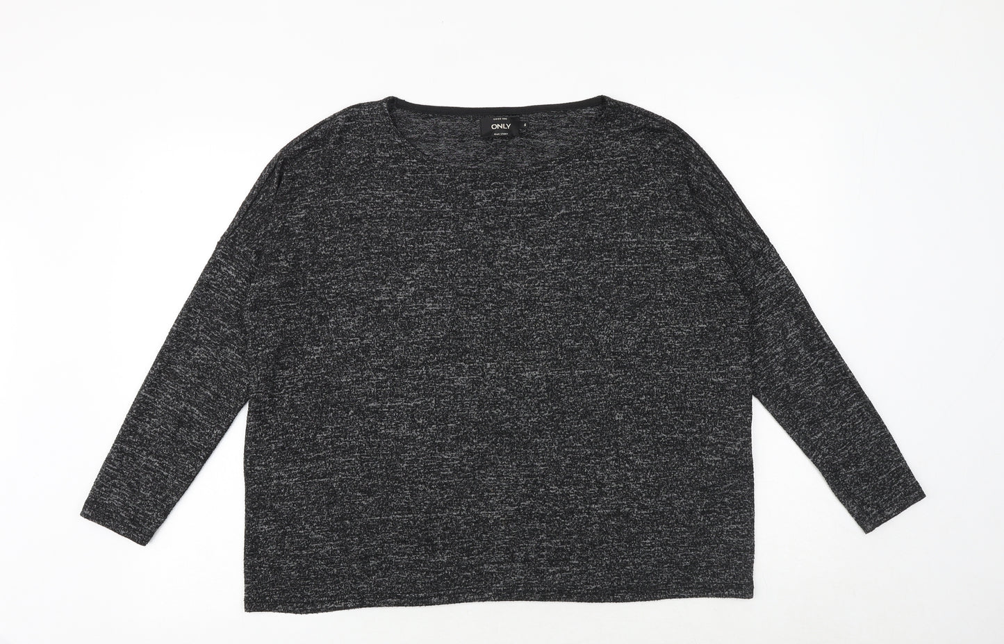 Only Womens Black V-Neck Viscose Pullover Jumper Size S