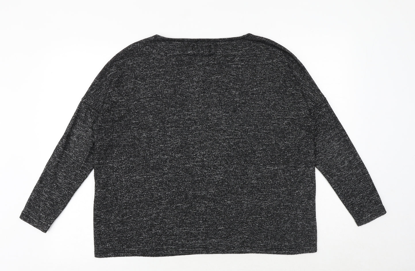 Only Womens Black V-Neck Viscose Pullover Jumper Size S