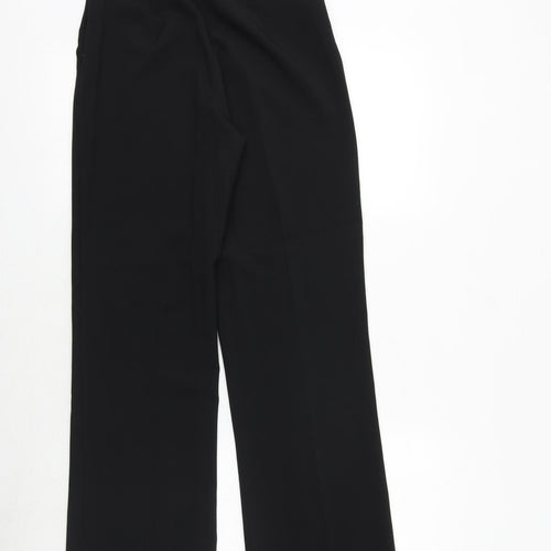 Fofy Girls Black Polyester Dress Pants Trousers Size L Regular Zip