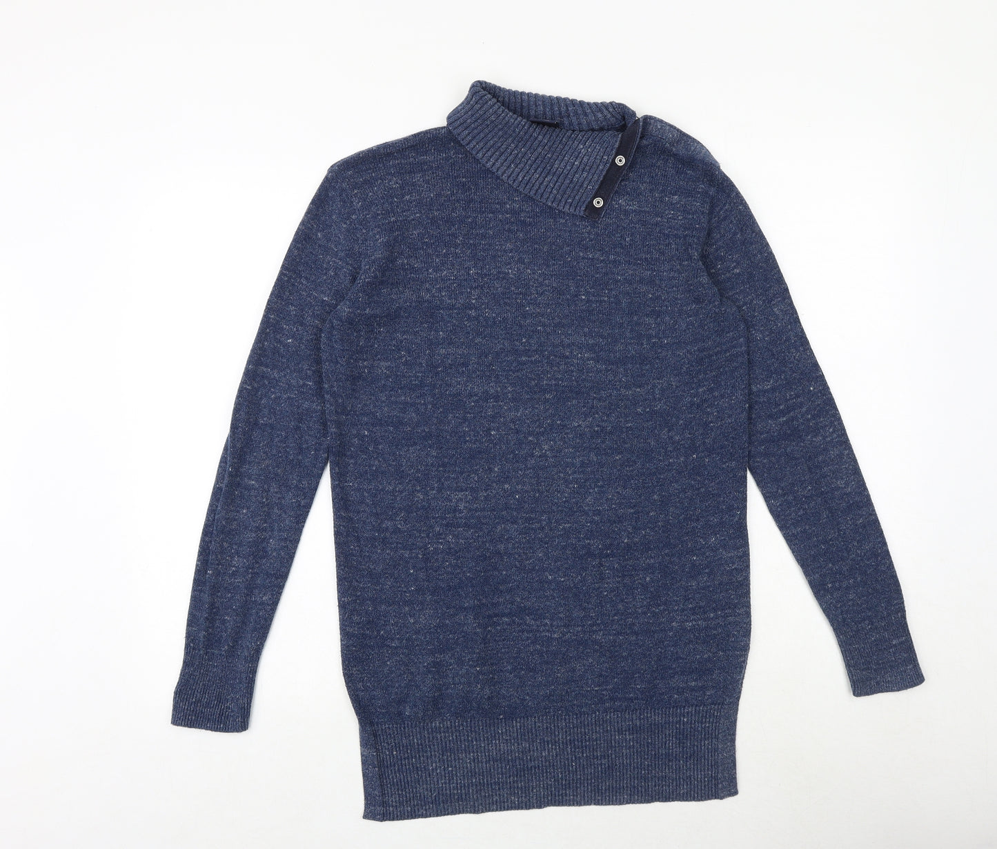 Gap Mens Blue Round Neck Cotton Pullover Jumper Size XS Long Sleeve