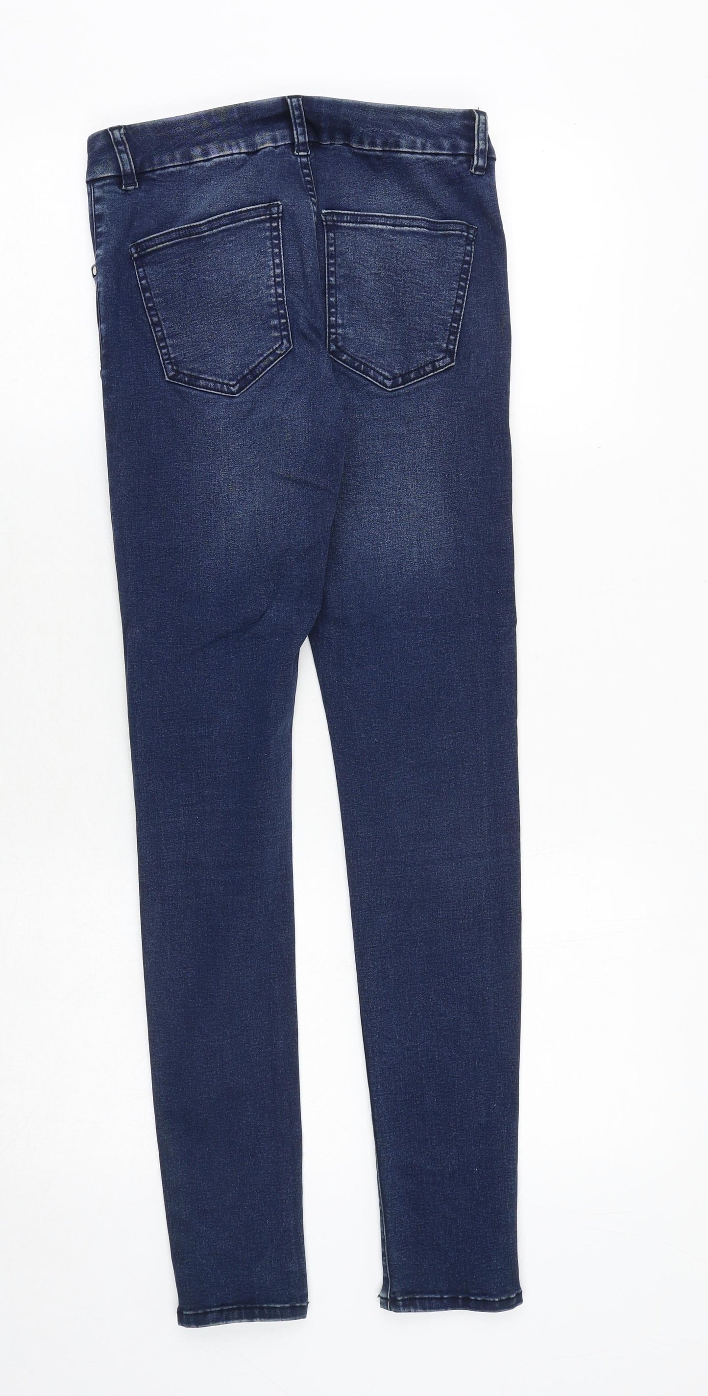 ASOS Womens Blue Cotton Skinny Jeans Size 26 in Regular Zip