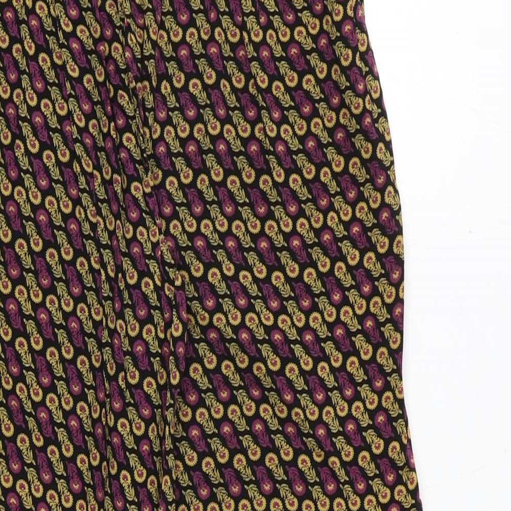 NEXT Womens Multicoloured Geometric Viscose Harem Trousers Size 8 Regular