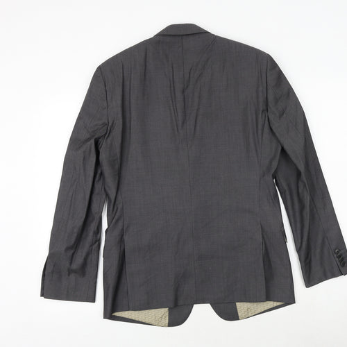 NEXT Mens Grey Wool Jacket Suit Jacket Size 38 Regular