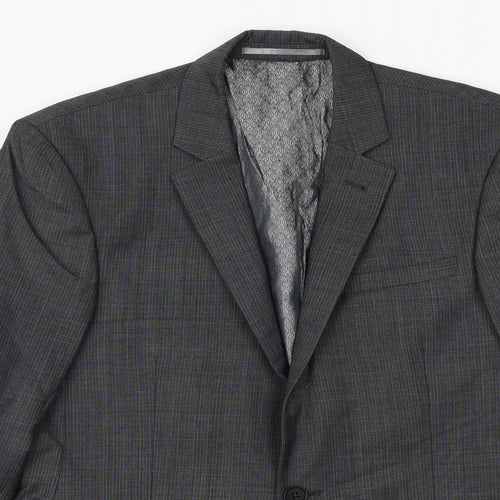 NEXT Mens Grey Wool Jacket Blazer Size 38 Regular