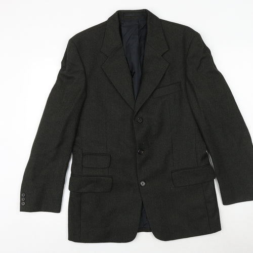 Canada Mens Grey Wool Jacket Suit Jacket Size 38 Regular
