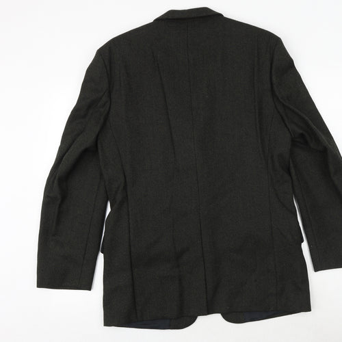Canada Mens Grey Wool Jacket Suit Jacket Size 38 Regular