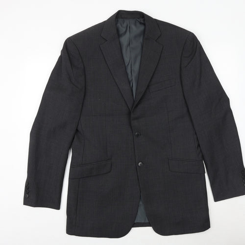 Marks and Spencer Mens Grey Wool Jacket Suit Jacket Size 40 Regular