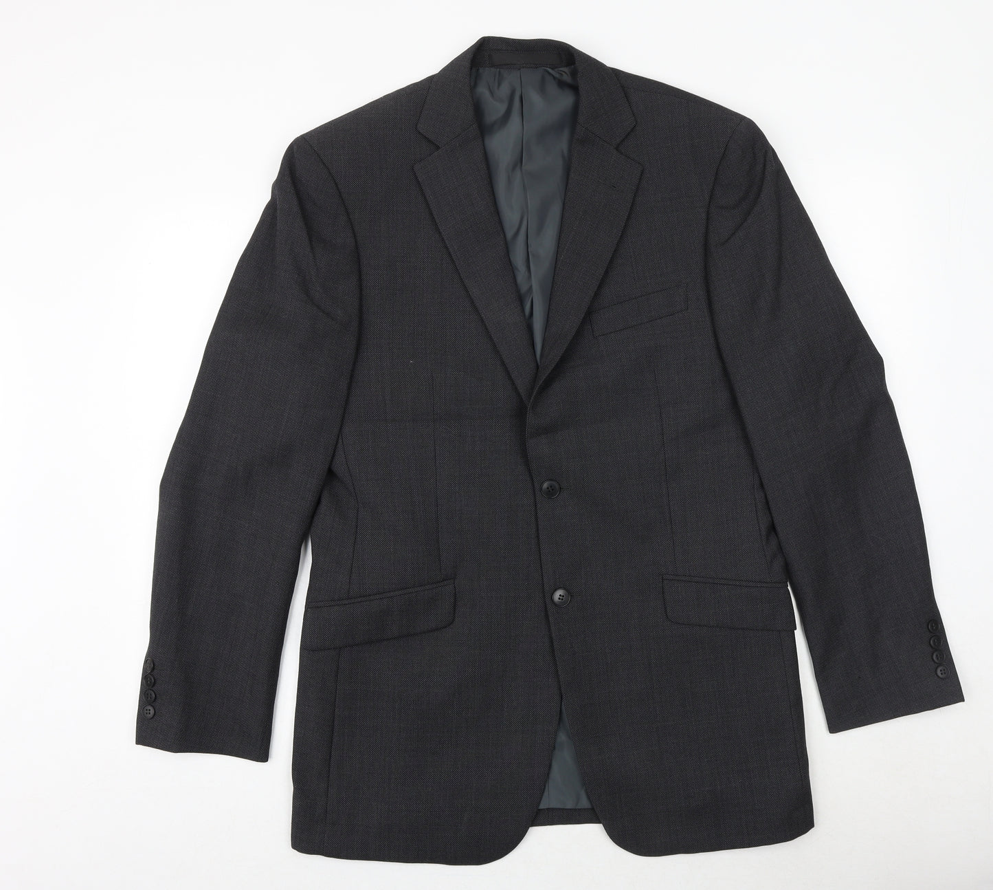 Marks and Spencer Mens Grey Wool Jacket Suit Jacket Size 40 Regular
