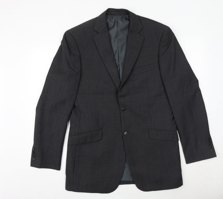 Marks and Spencer Mens Grey Wool Jacket Suit Jacket Size 40 Regular