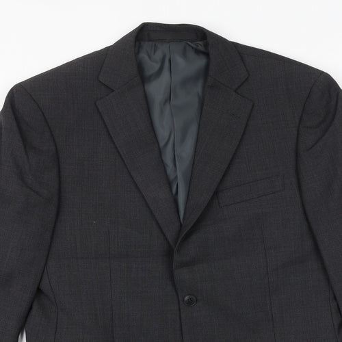 Marks and Spencer Mens Grey Wool Jacket Suit Jacket Size 40 Regular