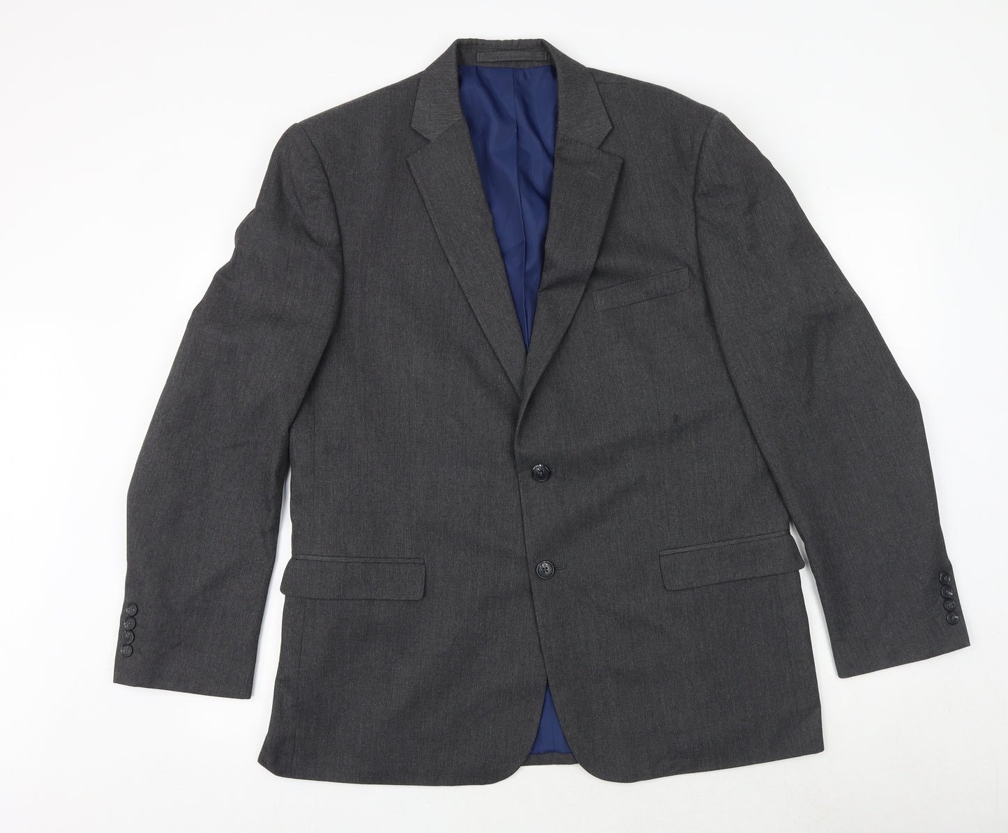 Marks and Spencer Mens Grey Polyester Jacket Suit Jacket Size 44 Regular