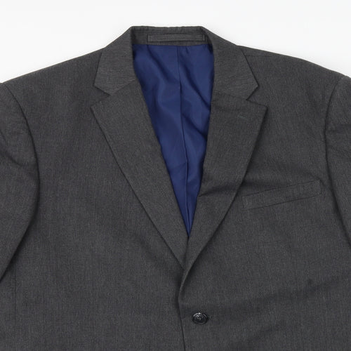 Marks and Spencer Mens Grey Polyester Jacket Suit Jacket Size 44 Regular
