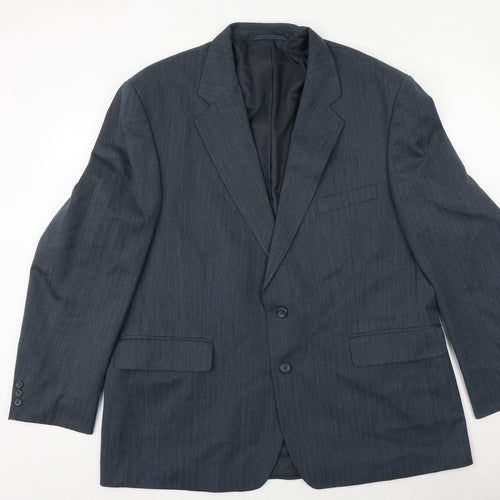 Debenhams Mens Blue Polyester Jacket Suit Jacket Size 48 Regular