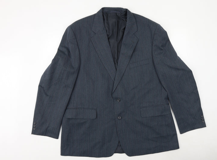 Debenhams Mens Blue Polyester Jacket Suit Jacket Size 48 Regular