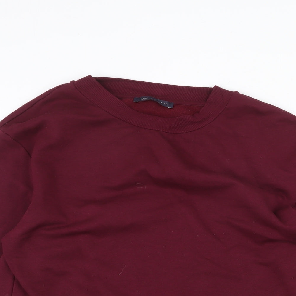 Marks and Spencer Womens Red Viscose Pullover Sweatshirt Size 20 Pullover