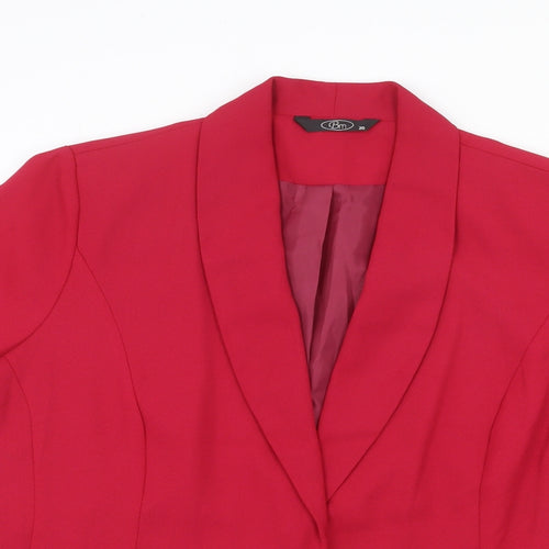 Bonmarché Womens Pink Jacket Blazer Size 20 Button