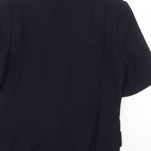 Marks and Spencer Womens Blue Jacket Blazer Size 12 Button