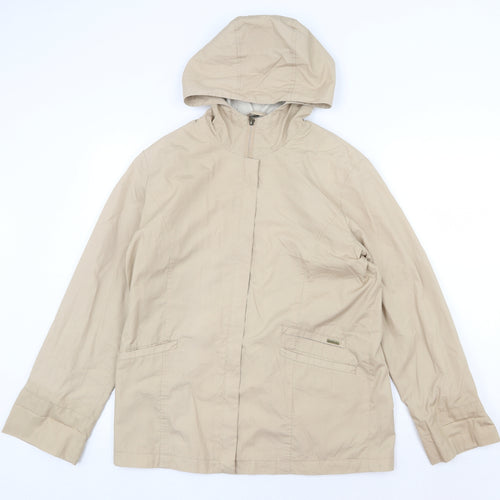 Astraka Womens Beige Jacket Size S Zip