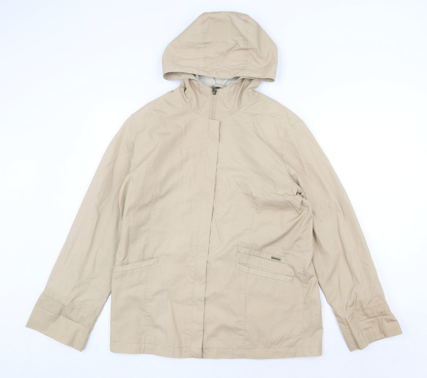 Astraka Womens Beige Jacket Size S Zip