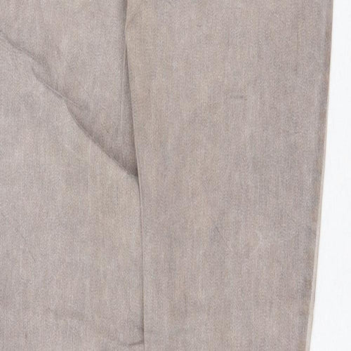 Buena Vista Womens Grey Cotton Skinny Jeans Size XS Regular Zip