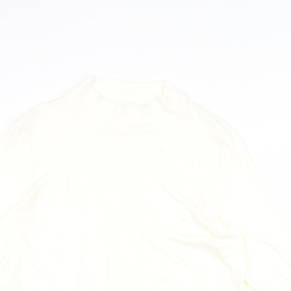 Damart Womens Ivory Round Neck Acrylic Pullover Jumper Size 18