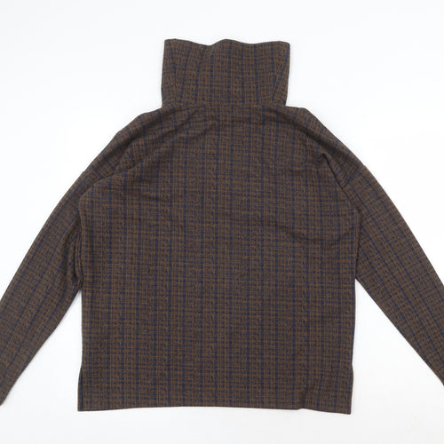 NEXT Womens Brown Geometric Polyester Pullover Sweatshirt Size 12 Pullover