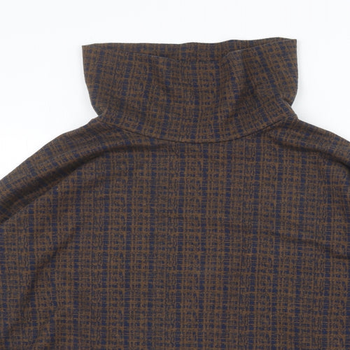 NEXT Womens Brown Geometric Polyester Pullover Sweatshirt Size 12 Pullover