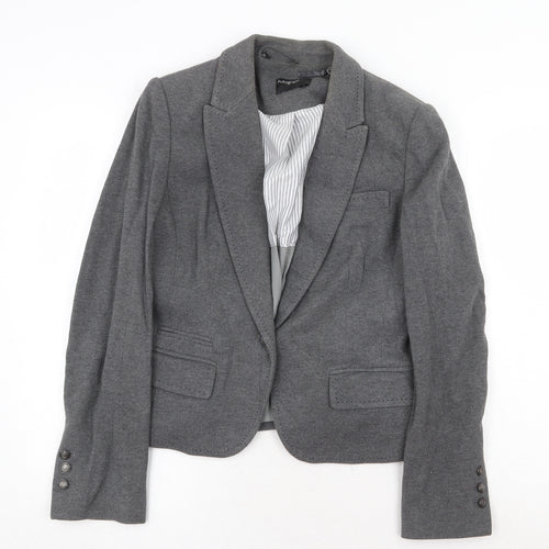 Marks and Spencer Womens Grey Jacket Blazer Size 12 Button