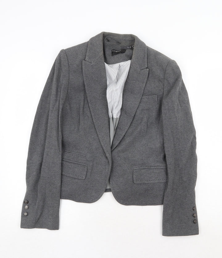 Marks and Spencer Womens Grey Jacket Blazer Size 12 Button