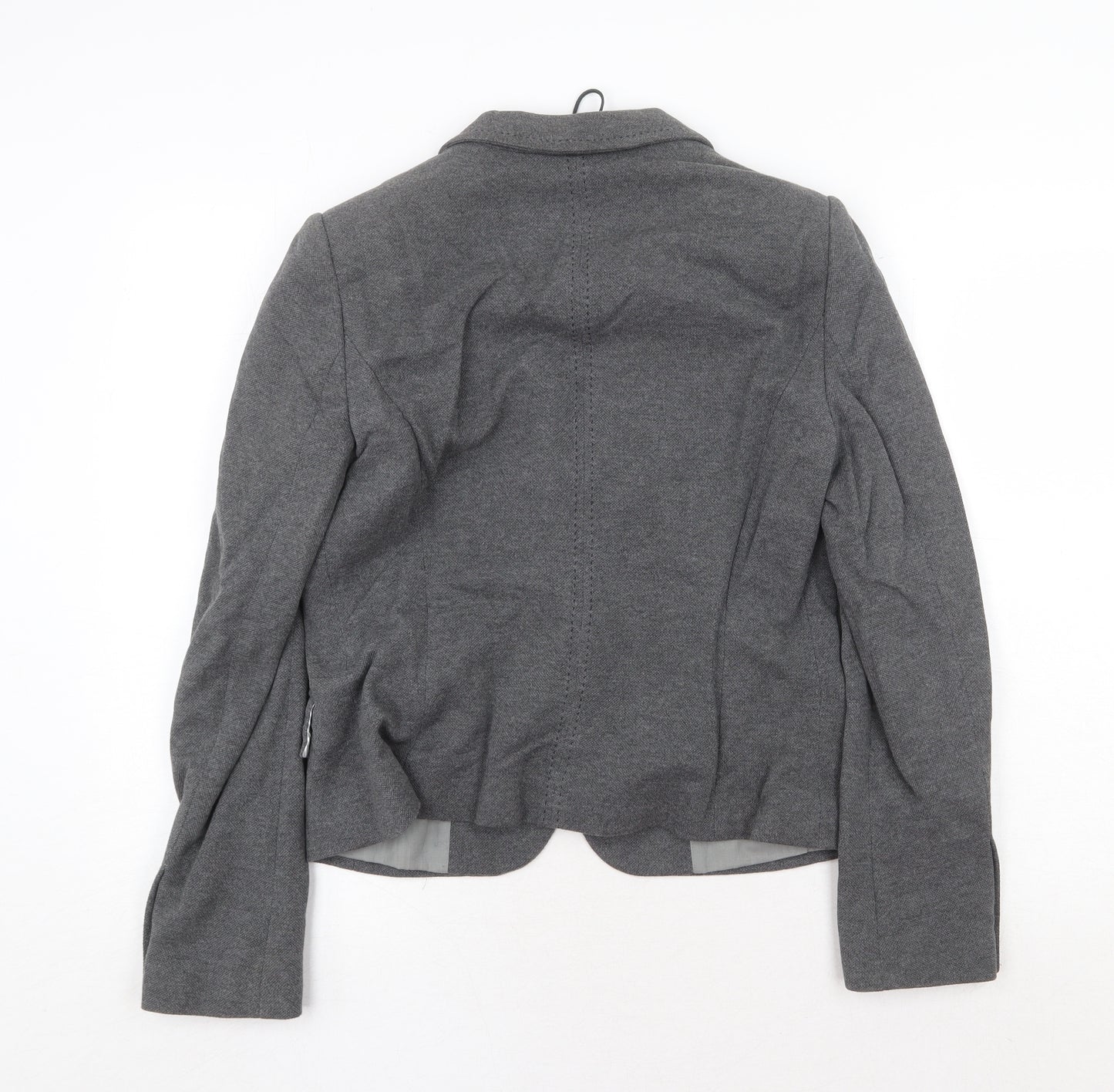 Marks and Spencer Womens Grey Jacket Blazer Size 12 Button