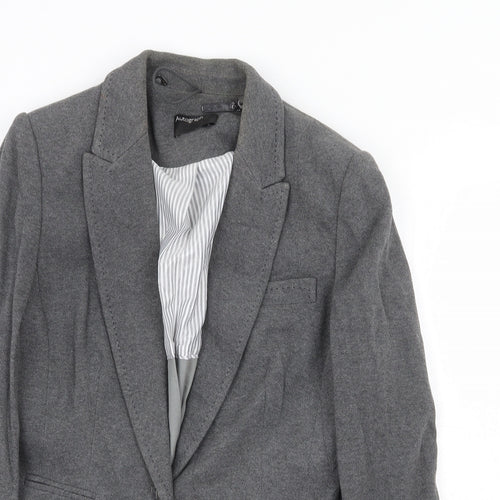 Marks and Spencer Womens Grey Jacket Blazer Size 12 Button