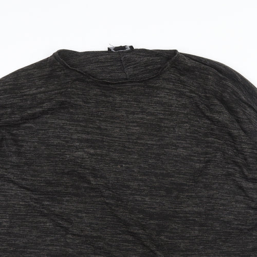 New Look Womens Grey Round Neck Polyester Pullover Jumper Size M