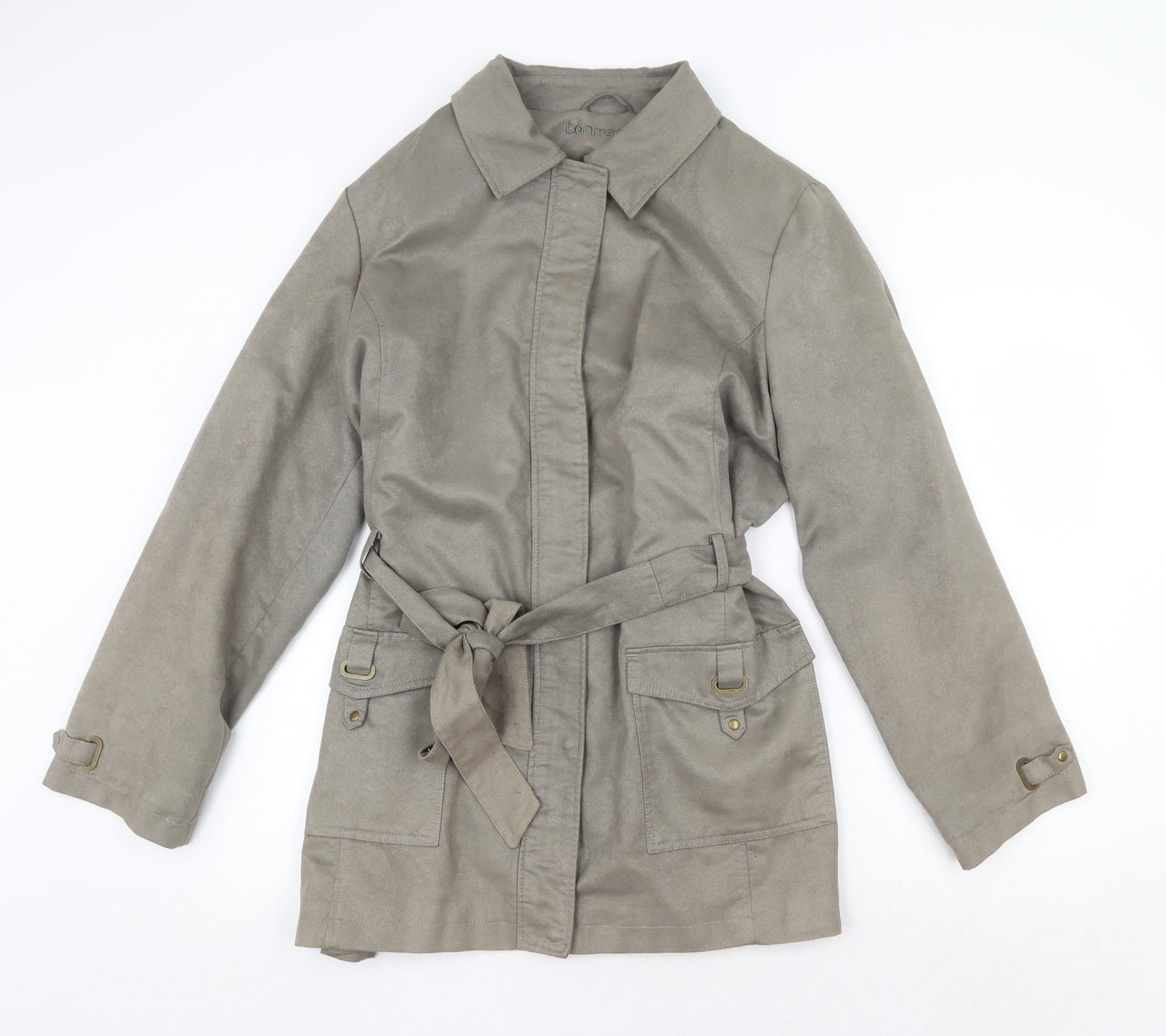 Bonmarché Womens Green Jacket Size L Zip